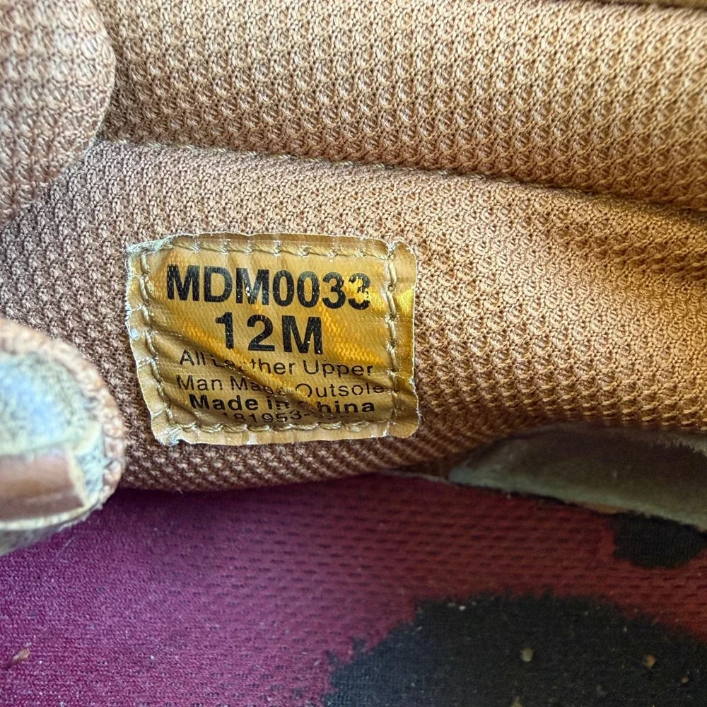 Twisted X Mens Woven Leather Driving Moc Chukka Boots Size 12M Brown MDM0033